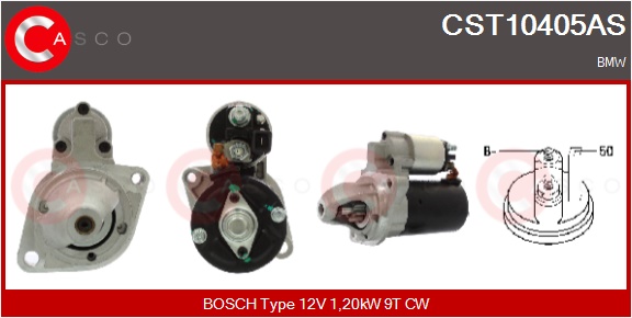 CASCO Starter cst10405as for BMW MERCEDES-BENZ