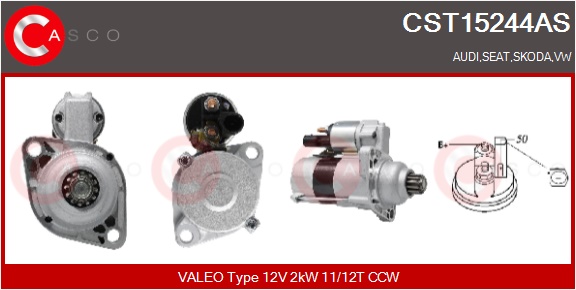 CASCO Starter cst15244as for VAG