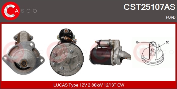 CASCO Starter cst25107as for FORD