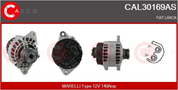 CASCO Generator cal30169as for FIAT