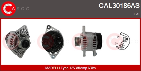 CASCO Generator cal30186as for FIAT