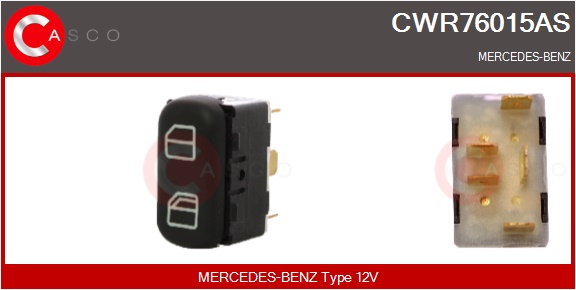 CASCO Kontakt, rudehejs cwr76015as i førerside for MERCEDES-BENZ