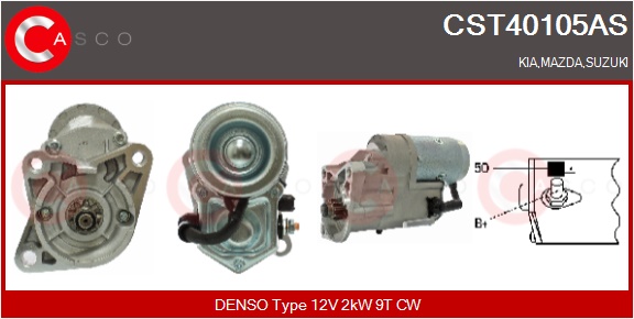 CASCO Starter cst40105as for MAZDA HYUNDAI KIA