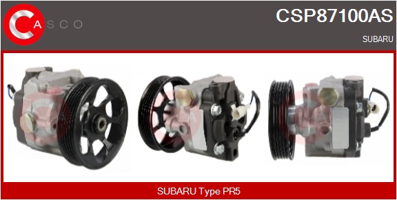 CASCO Hydraulikpumpe, styresystem csp87100as for SUBARU
