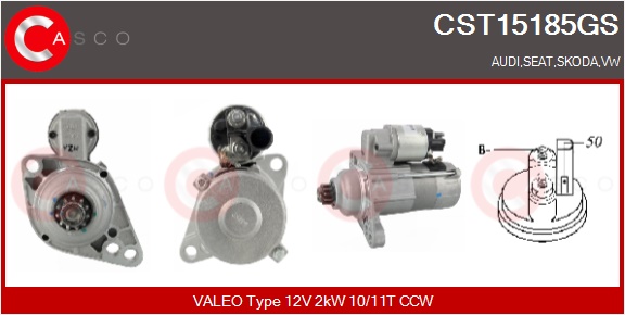 CASCO Starter cst15185gs for VAG