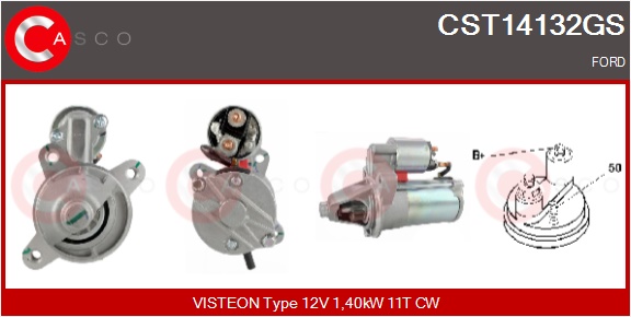 CASCO Starter cst14132gs for FORD