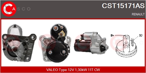 CASCO Starter cst15171as for RENAULT