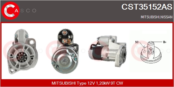 CASCO Starter cst35152as for MITSUBISHI NISSAN