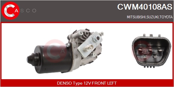 CASCO Viskermotor cwm40108as foran for MITSUBISHI SUZUKI TOYOTA
