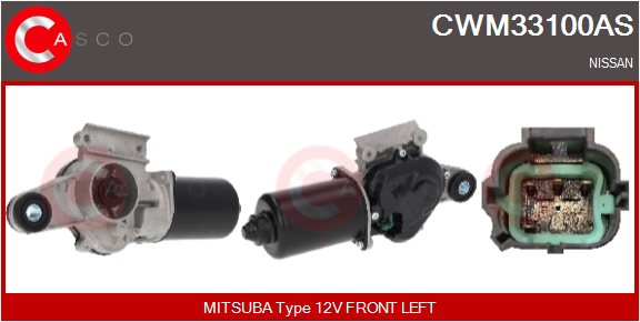CASCO Viskermotor cwm33100as foran for NISSAN