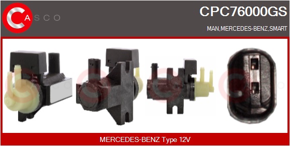 CASCO Trykomformer, udstødningsstyring cpc76000gs for MERCEDES-BENZ