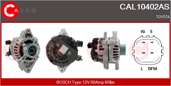 CASCO Generator cal10402as for TOYOTA