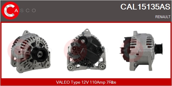 CASCO Generator cal15135as for RENAULT DACIA