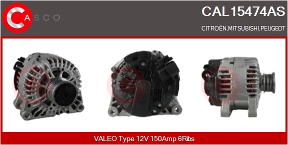 CASCO Generator cal15474as for MITSUBISHI CITROËN/PEUGEOT