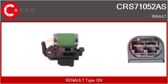 CASCO Formodstand, kølerblæser-elmotor crs71052as for RENAULT