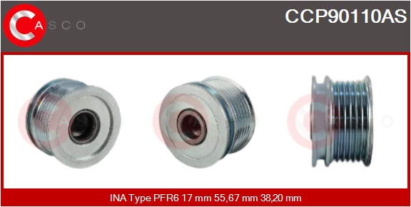 CASCO Remskive, generator ccp90110as for IKA MERCEDES-BENZ