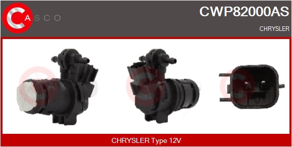 CASCO Vandpumpe, rudevisker/vasker CWP82000AS for CHRYSLER