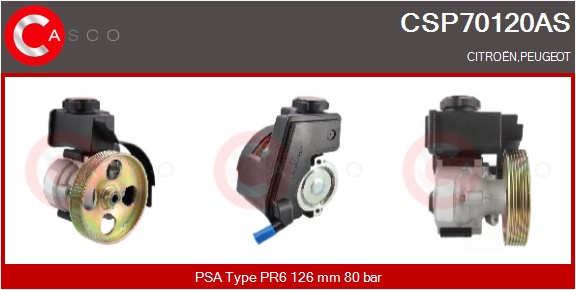 CASCO Hydraulikpumpe, styresystem csp70120as for CITROËN CITROËN/PEUGEOT