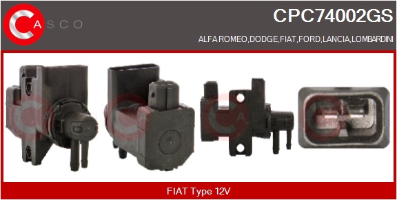CASCO Trykomformer, udstødningsstyring cpc74002gs for FIAT FORD OPEL CHRYSLER SSANGYONG