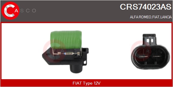 CASCO Formodstand, kølerblæser-elmotor crs74023as for FIAT CHRYSLER