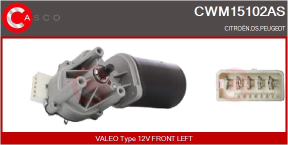 CASCO Viskermotor cwm15102as foran for CITROËN/PEUGEOT