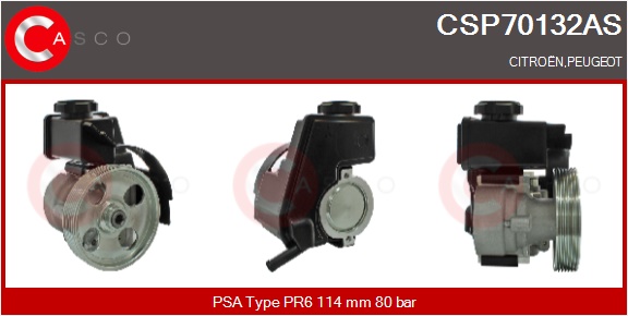 CASCO Hydraulikpumpe, styresystem csp70132as for CITROËN/PEUGEOT