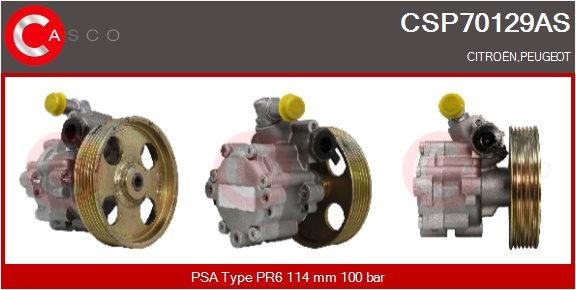 CASCO Hydraulikpumpe, styresystem csp70129as for CITROËN/PEUGEOT