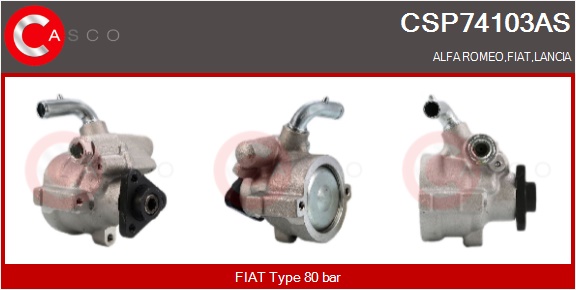 CASCO Hydraulikpumpe, styresystem csp74103as for FIAT