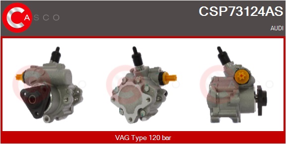 CASCO Hydraulikpumpe, styresystem csp73124as for VAG