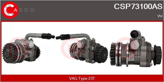 CASCO Hydraulikpumpe, styresystem CSP73100AS for VAG