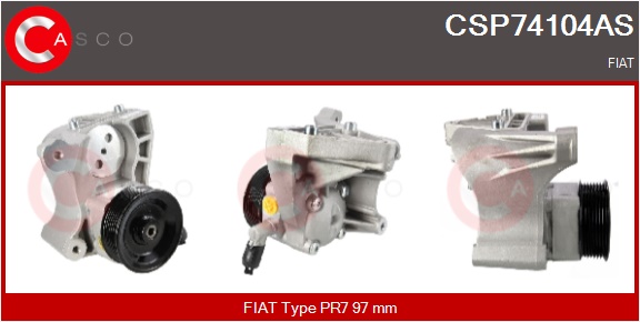 CASCO Hydraulikpumpe, styresystem csp74104as for FIAT