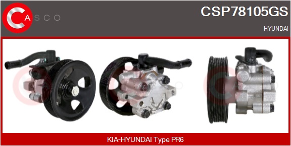 CASCO Hydraulikpumpe, styresystem csp78105gs for HYUNDAI