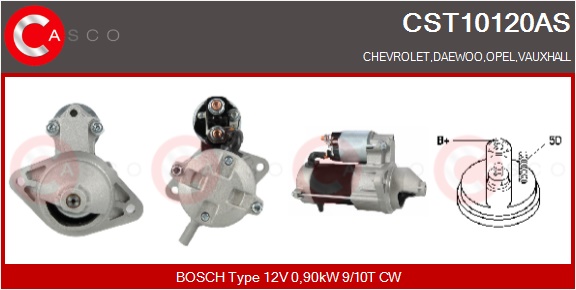CASCO Starter cst10120as for OPEL