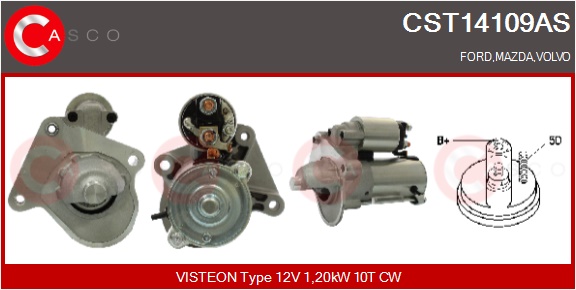 CASCO Starter cst14109as for FORD VOLVO