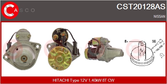 CASCO Starter cst20128as for MITSUBISHI NISSAN RENAULT
