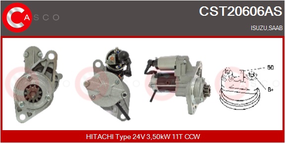 CASCO Starter cst20606as for ISUZU