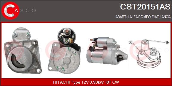CASCO Starter cst20151as for FORD FIAT