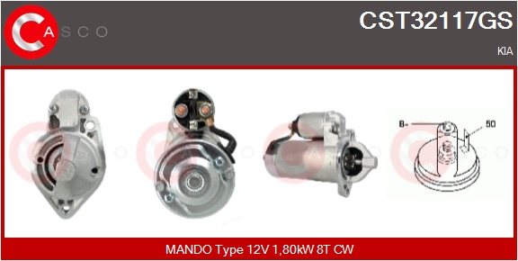 CASCO Starter cst32117gs for HYUNDAI