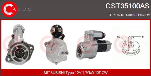 CASCO Starter cst35100as for HYUNDAI MITSUBISHI