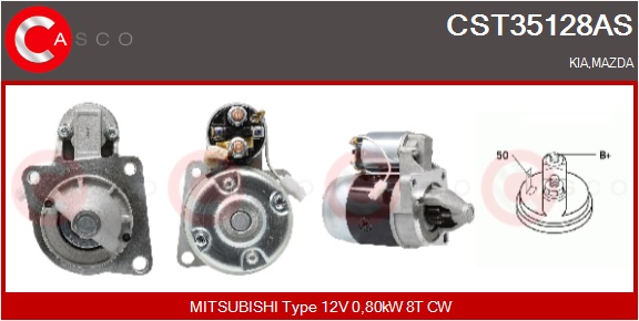CASCO Starter cst35128as for MAZDA MITSUBISHI