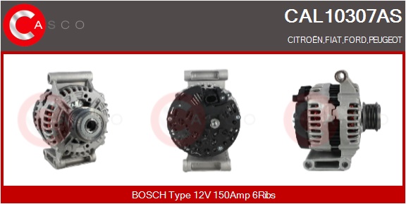 CASCO Generator cal10307as for FORD FIAT CITROËN/PEUGEOT