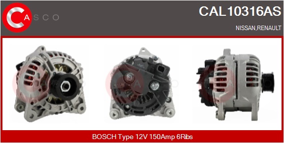 CASCO Generator cal10316as for OPEL NISSAN RENAULT