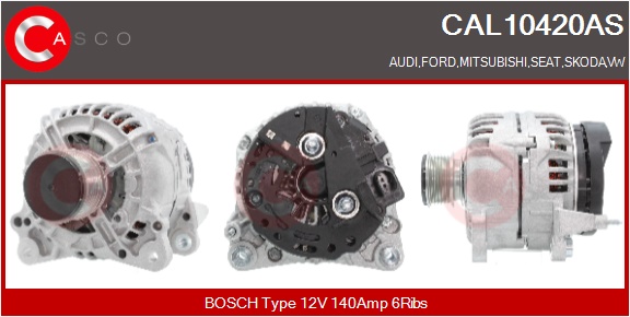 CASCO Generator cal10420as for FORD VAG GENERAL MOTORS MITSUBISHI