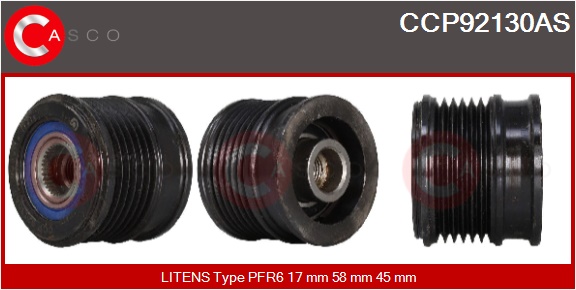 CASCO Remskive, generator ccp92130as for IKA