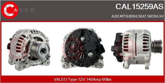 CASCO Generator cal15259as for MERCEDES-BENZ VAG
