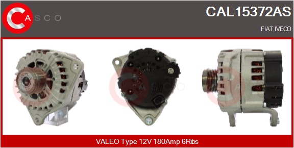 CASCO Generator cal15372as for FIAT CITROËN/PEUGEOT
