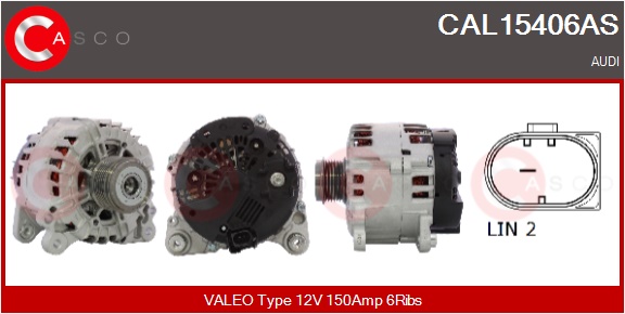 CASCO Generator cal15406as for VAG