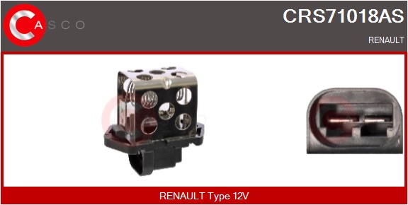 CASCO Formodstand, kølerblæser-elmotor crs71018as for RENAULT
