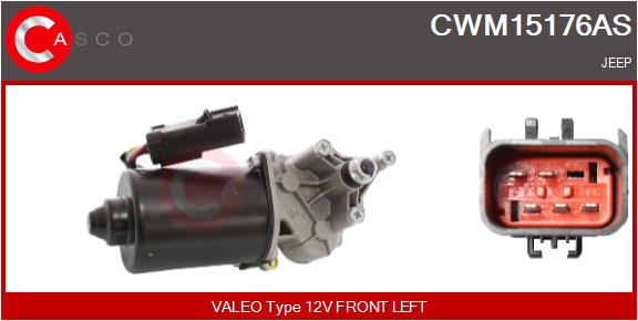 CASCO Viskermotor cwm15176as foran for DODGE