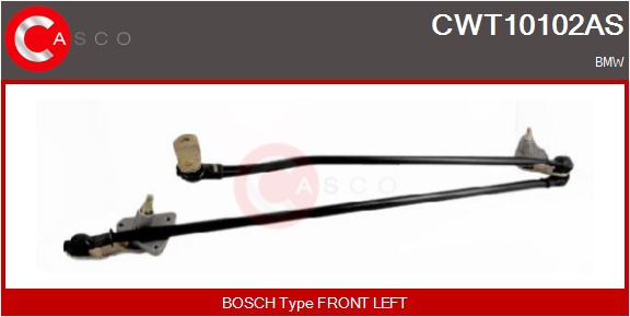 CASCO Viskerarmstang cwt10102as foran for FORD BMW